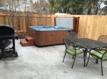 Patio with Salt System Hot Tub